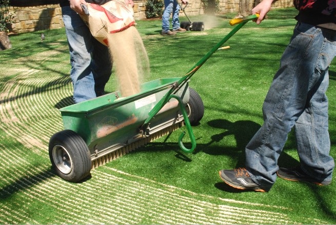 Phoenix artificial grass installation - base layer
