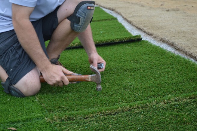 Phoenix artificial grass installation - infill