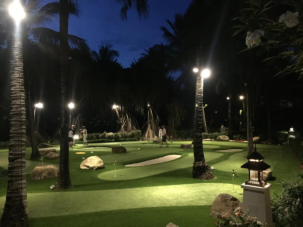 Use themed greens for your Phoenix mini golf course.
