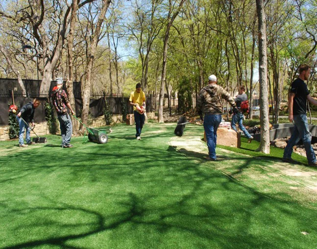 Phoenix artificial grass installation - base layer